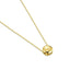 Collar Punto de luz Bisel 0.30ct - Baño de Oro