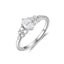 Anillo Solitario Cascada Ovalado 0.4 Ct