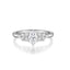 Anillo Solitario Cascada Ovalado 0.4 Ct