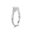 Anillo Solitario Cascada Ovalado 0.4 Ct