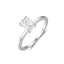 Anillo Solitario Esmeralda con Halo Escondido 1 Ct