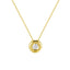 Collar Punto de luz Bisel 0.30ct - Baño de Oro