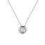 Collar Punto de luz Bisel 0.30ct - Plata