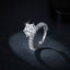Anillo Solitario Pave Recto en V - 1 ct