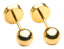 Aros Abridos Bebé Bolita de oro 4mm