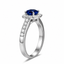 Anillo Corona Cuadrada Zafiro