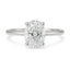 Anillo Solitario Clásico Oval 1 ct