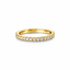 Anillo Eternity 3 puntos baño de oro