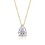 Collar Punto de Luz Pera 1ct - Bañado en Oro