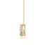 Collar Punto de Luz Pera 1ct - Bañado en Oro