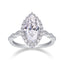 Anillo Solitario Marquise Halo Pavé Deco