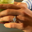 Anillo Solitario Doble Pavé Ajustable 3ct