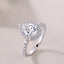 Anillo Solitario Halo Pave Pera 1.8 Ct