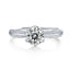 Anillo Solitario Doble Pavé Ajustable 3ct