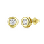 Aro Punto de Luz Bisel 0.30 ct Baño de Oro