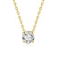 Collar Punto de Luz Grifa 0.50 Ct - Baño de Oro