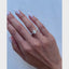 Anillo Solitario Pave Oval 1 ct