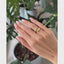 Anillo Teardrop bañado en oro