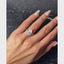 Anillo Solitario Pave Halo Escondido Corte Pera 3.5ct