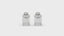 Aros Stud Corte Esmeralda Oro Blanco 18k y Diamantes Lab 1.0ct