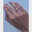 Anillo Solitario Pave Oval 0.40 ct